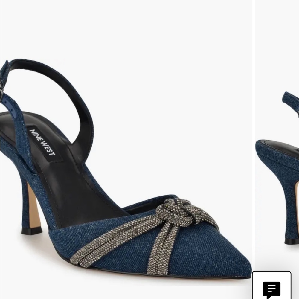 Nine West Denim pointed toe heels